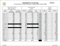 Sample TN IFTA Tax Return